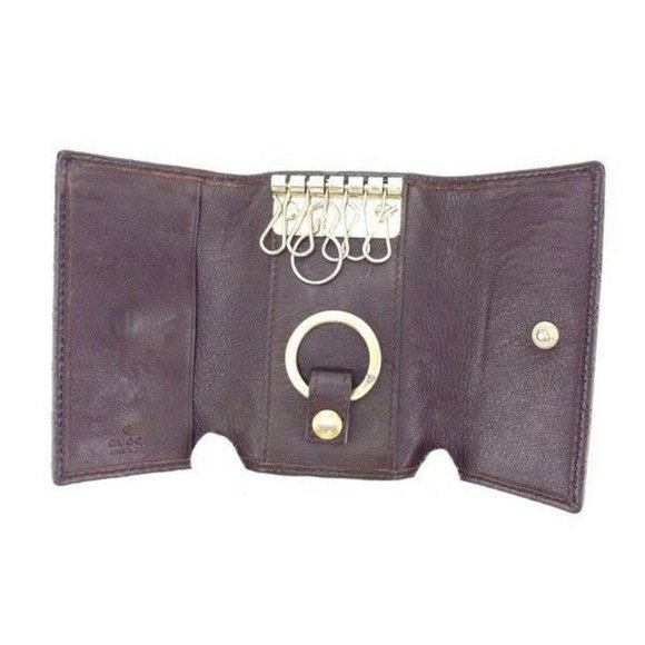 AUTH Gucci Key holder Key case Brown Gold Woman - Picture 5 of 6